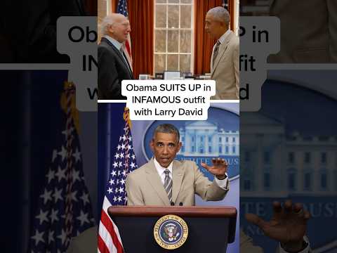 Obama SUITS UP in INFAMOUS outfit with Larry David