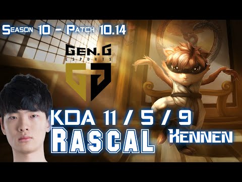 Gen Rascal KENNEN vs CAMILLE Top - Patch 10.14 KR Ranked