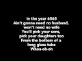 ZAGER AND EVANS In The Year 2525  (lyrics)