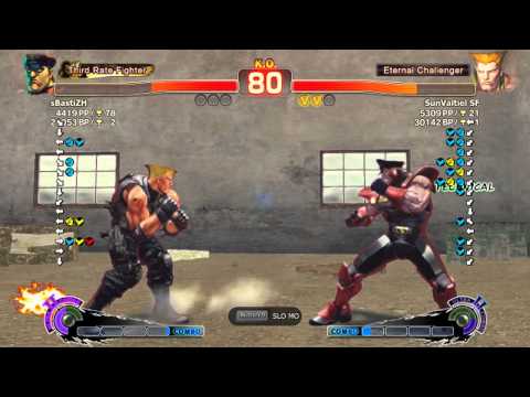 SSF4AE PC-sBastiZH (Bison) vs SunValtiel SF (Guile) Ranked Match