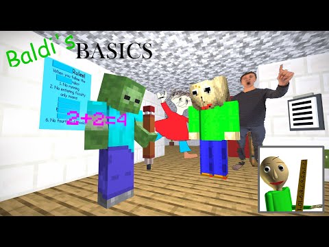 Minecraft Mobs Baldi's Basics Puzzle Animation