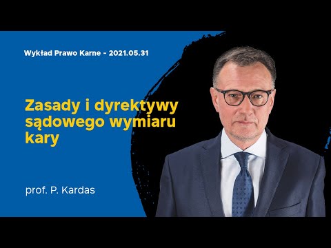 Wykład 29 z prawa karnego 31.05.2021 prof. dr hab. Piotr Kardas