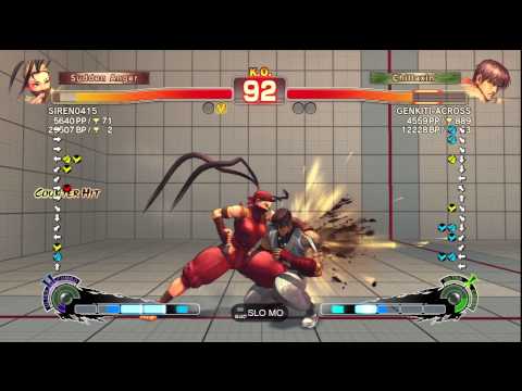 SSF4 AE Ver. 2012: SIREN0415 [Ibuki] vs. GENKITI-ACROSS [Guy] - PSN Ranked Match