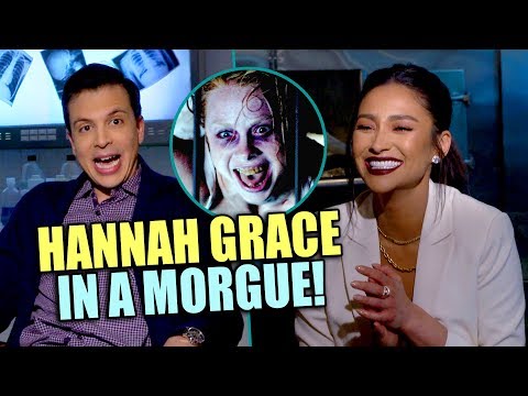 Shay Mitchel Enjoys Scary Prank at Interviewer - THE POSSESSION OF HANNAH GRACE
