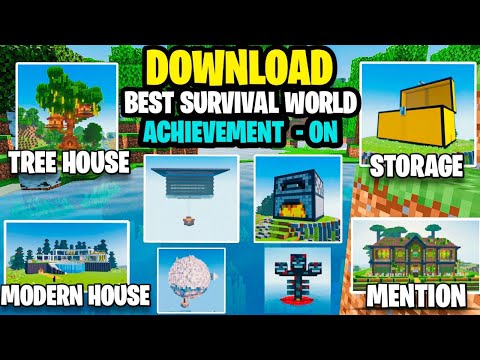 My Best Survival World In Minecraft  Pocket Edition || My Survival World ( EP-1 to 55)