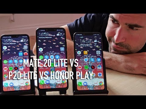 Huawei Mate 20 Lite vs P20 Lite vs Honor Play | Side-by-side