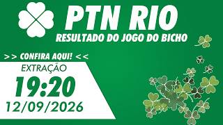 🍀 Resultado LOOK - PTN Rio - BOA SORTE  19:20 – Resultado do Jogo Bicho PTN Rio 12/09/2026