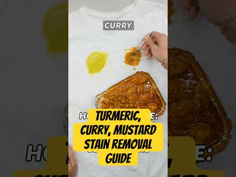 Turmeric, Curry, Mustard Stain Removal Guide - Tips From A Dry Cleaner