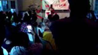 Anord Sichinsambwe performing at Poetry in Motion 2018