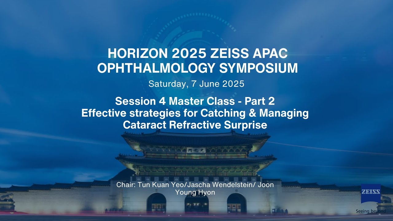 Horizon 2025 S4: Effective strategies for Catching & Managing Cataract Refractive Surprise