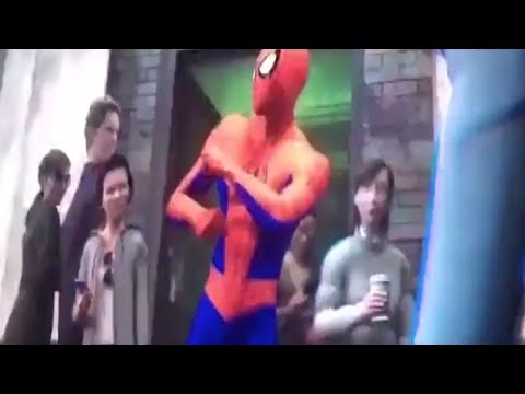 Peter Parker Evil's Dance | Spider-Man: Into the Spider-Verse (2018) Movie Clip
