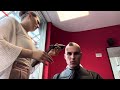 Beautiful Barberette Removes Guard And Gives A Tight ZERO Headshave For Summer