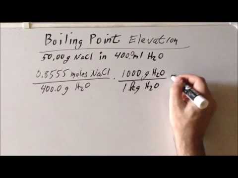 Colligative properties: boiling point elevation problem