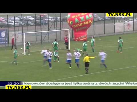 tv.nsk.pl 2013-11-17 Pogoń Siedlce - Pelikan Łowicz 2-0 (1-0) bramki relacja