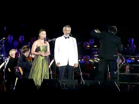 The Prayer Andrea Bocelli and Mira Awad 12 June 2011 at Masada Israel