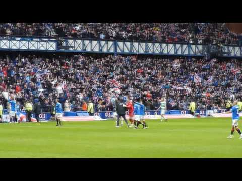 A fans view of Mo Edu's winning goal against Celtic and the final whistle celebrations.