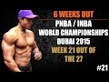 6 Weeks Out PNBA / INBA Natural Bodybuilding World's Dubai 2015 - #21