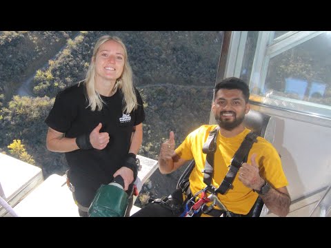 New Zealand’s￼ Craziest Bungy Jump! 134m Freefall at Nevis Bungy