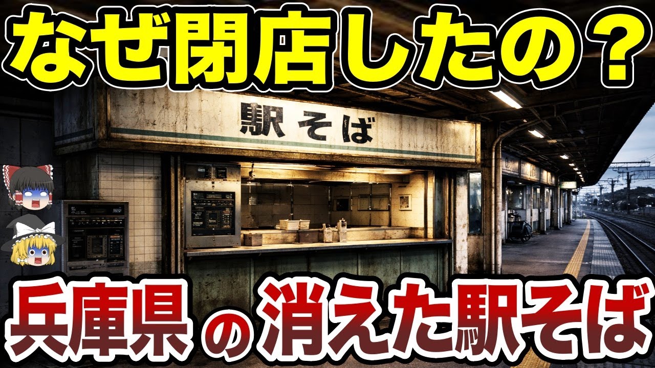 【日本地理】兵庫から消えた「伝説の駅そば」15選。西宮北口、新開地、豊岡…あの出汁の香りを忘れない【ゆっくり解説】