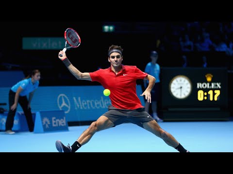 Roger Federer vs Milos Raonic - ATP World Tour Finals 2014: Round Robin: Highlights
