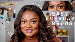 Easy Step by Step Everyday Eyebrow Tutorial|Simple Brow