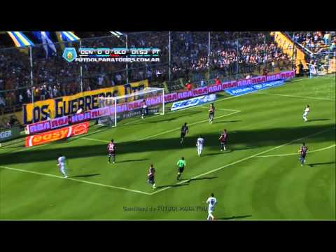 Ocasión de Abreu. Central - San Lorenzo. Fecha 6. Torneo Inicial 2013. Fútbol Para Todos