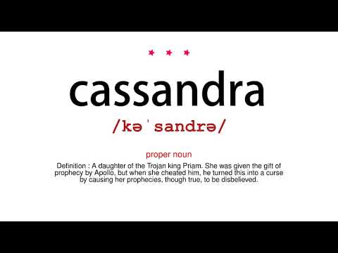 How to pronounce cassandra - Vocab Today