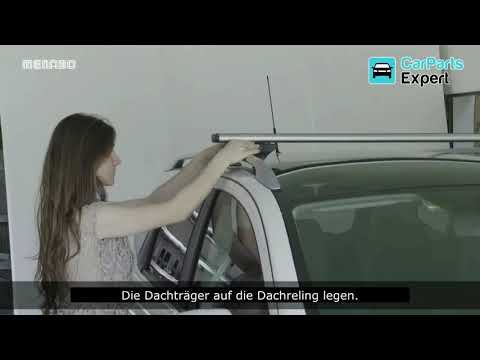 Menabo Jackson stogo skersniai FORD Transit Courier 2014-> video
