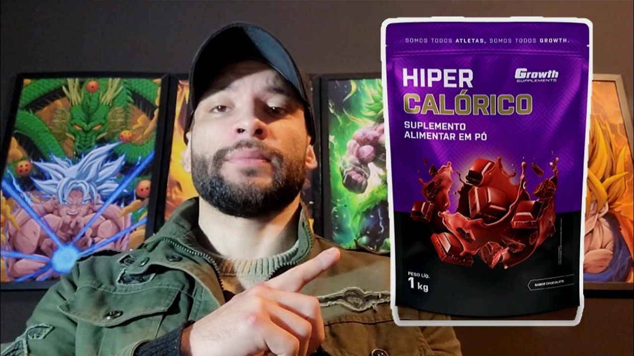 Miniatura da avaliação em vídeo de Hipercalórico Growth Supplements 1kg Sabor Morango