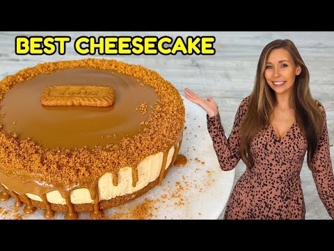 The Best No-Bake Lotus Biscoff Cheesecake Recipe! Tutorial