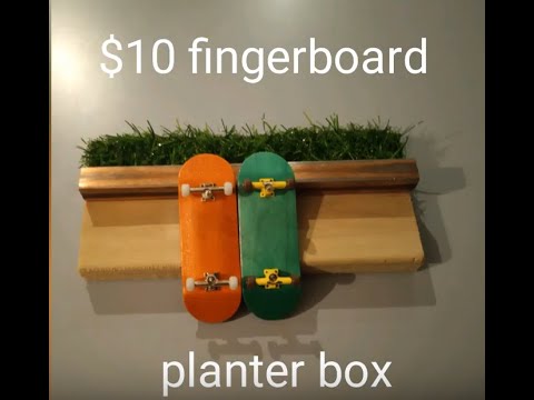 DIY $10 fingerboard planter box