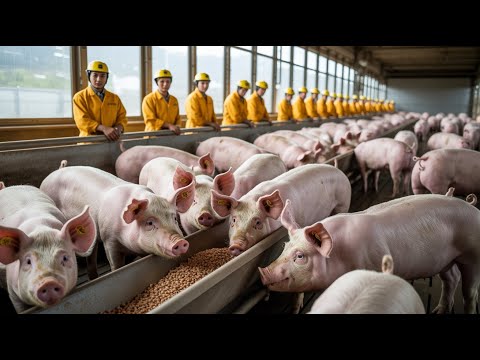 How Millions of Pigs Are Raised – Inside the Most Advanced Pig Farming System | Farming Documentary