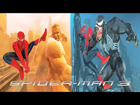 Raimi's Spider-Man Takes on Sandman and Venom in Epic Cinematic Showdown - Marvel's Spider-Man 2 PC