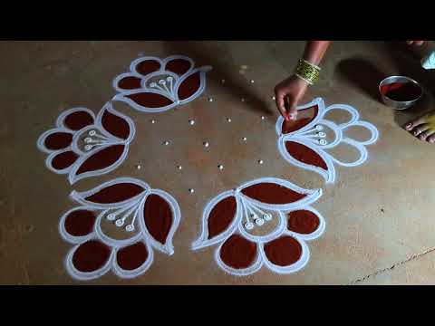 Bhogi pongal 🌻diyamuggulu rangolidesigns 7*4🌻thai Pongal special 🌻mattu pongal flowers kolam