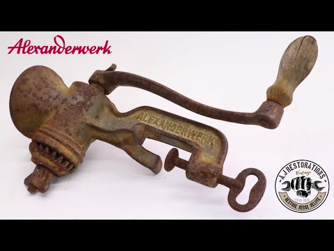 Antique Meat Grinder Restoration.