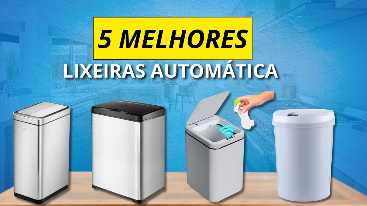 ✅ 5 melhores lixeiras inteligentes / lixeira em inox