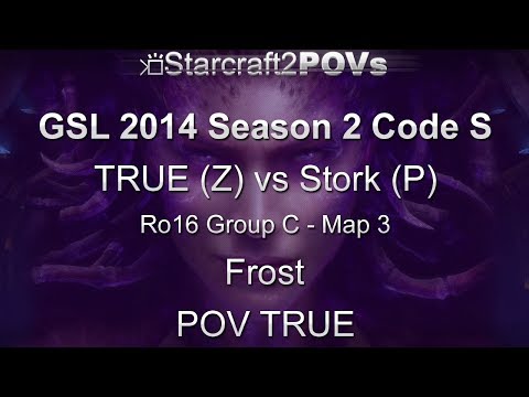 SC2 HotS - GSL 2014 S2 Code S - TRUE vs Stork - Ro16 Group C - Map 3 - Frost - TRUE