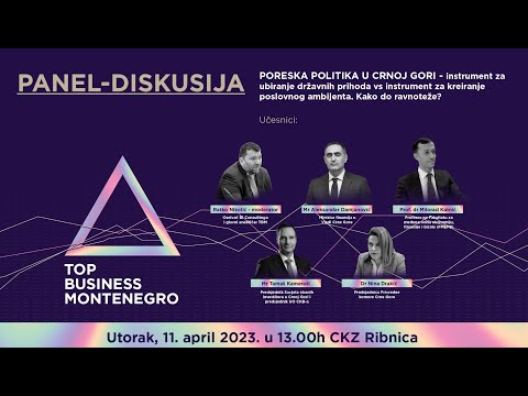 PANEL-DISKUSIJA  Top Business Montenegro 11.4. 2023.