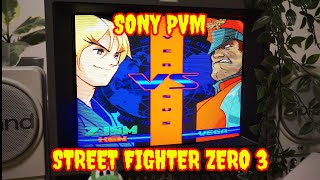 Street Fighter Zero 3 Played on a Sega Saturn and a Sony PVM - Captures with a Sony A5100 DSLR