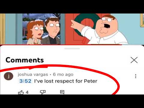 comments taking family guy WAY too seriously