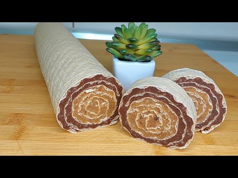 DVOBOJNI OBLATNA ROLAT💥Brz i jednostavan recept❗️TWO-COLORED WAFER ROLL💥 Quick and easy recipe