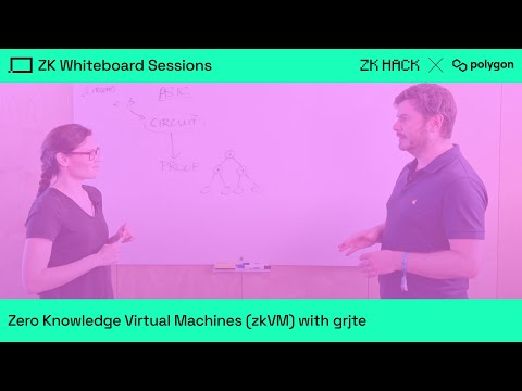 ZK Whiteboard Sessions – Module Seven: Zero Knowledge Virtual Machines (zkVM) with grjte