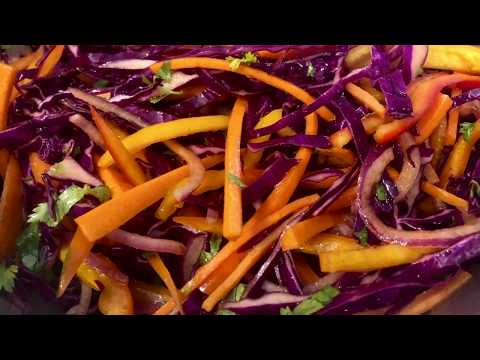 How to make homemade pickled vegetables coleslaw!