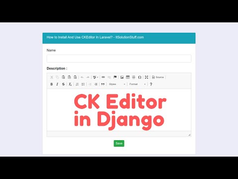 How to add Rich Text Field in Django | CK Editor in Text Field thumbnail