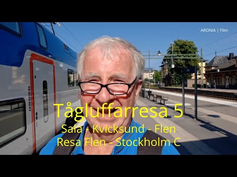 2021-07-16 TÅGLUFF Flen - Stockholm C - Jag reser genom sommarsverige