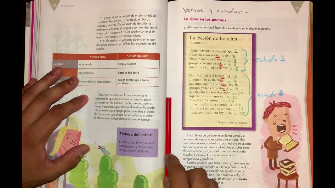 Práctica Social del Lenguaje #8 - Leer poemas / Versos y estrofas: La rima en los poemas (Español)