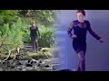 Emelie Garbers Wearing A Short Black Dress W Dark Blue Micro Fishnet Pantyhose 2018 Movie Aniara