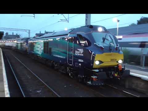 68034 with 68016 dit 6k73 Sellafield - Crewe flasks, 26th September 2017