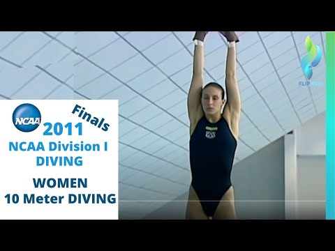 2011 Women NCAA 10 Meter Diving Finals Last dives top divers