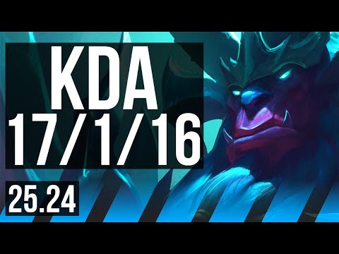 GALIO vs KATARINA (MID) | Good KDA: 17/1/16, 37K damage | KR Diamond | 25.24